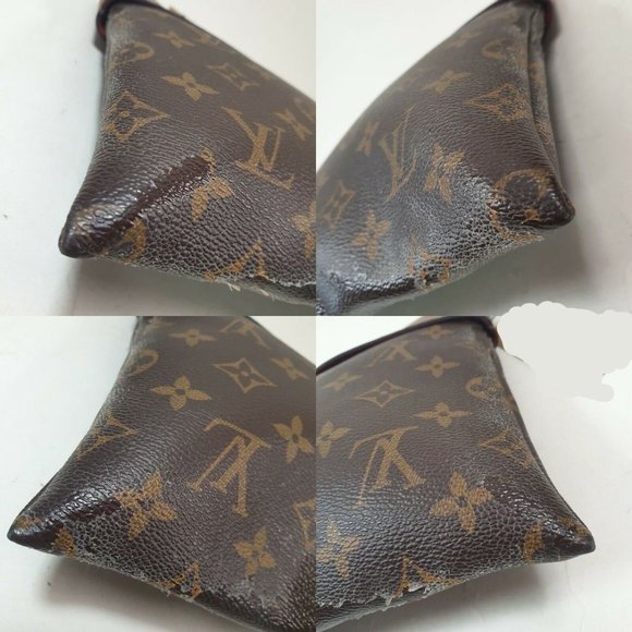 LOUIS VUITTON Pochette Tuileries Monogram Caramel Rouge - Picture 6 of 13